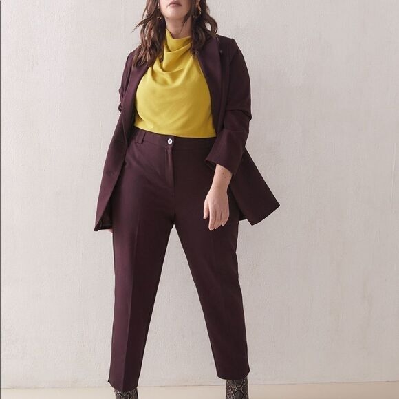 𝅺Addition  Elle Drape Neck Yellow Sleeveless Blouse Size 4x NWT Brand New - Picture 2 of 11